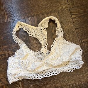 Aerie White Bralette - size M